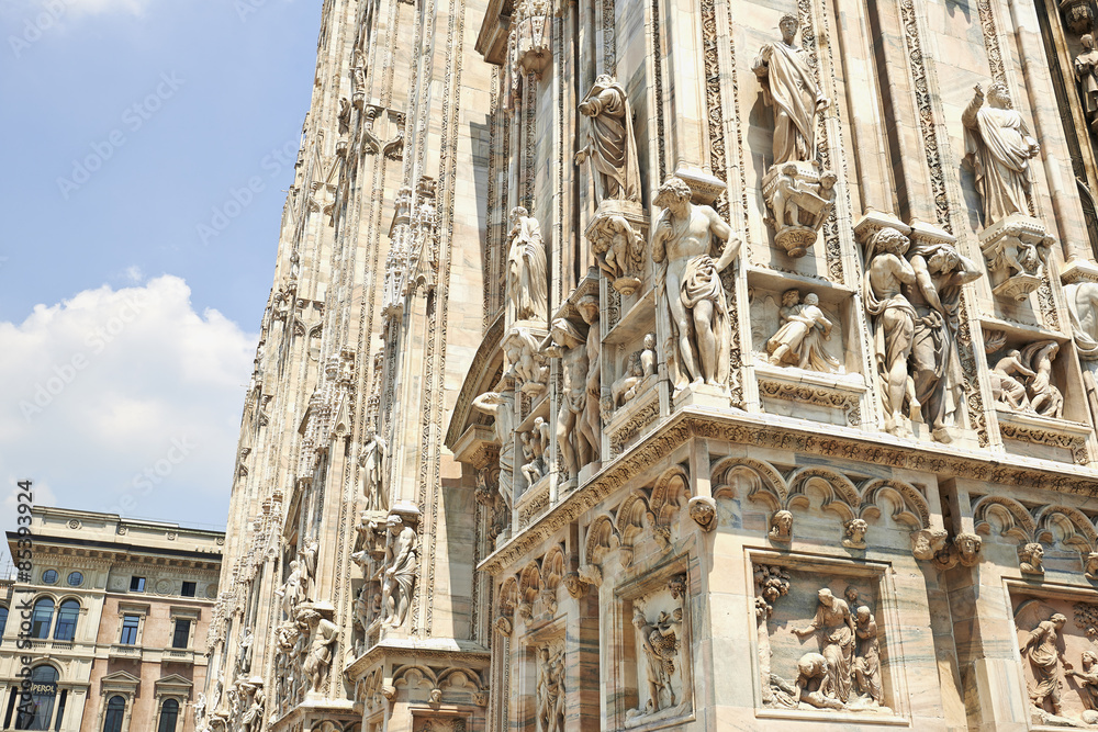 Detail of the Milan Cathedral
