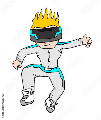 virtual reality boy