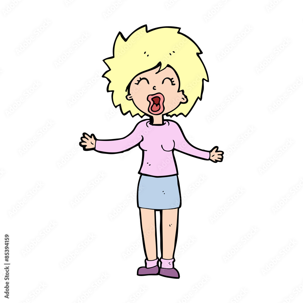 cartoon loud woman cartoon loud woman