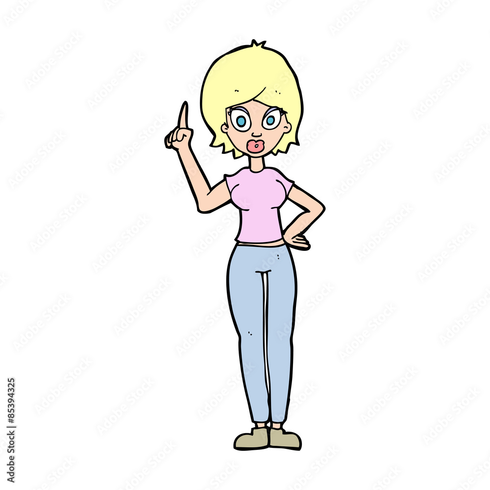 cartoon woman explaining her point cartoon woman explaining her point