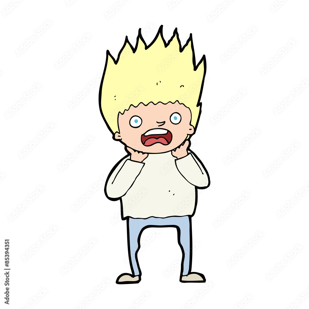 cartoon man panicking cartoon man panicking
