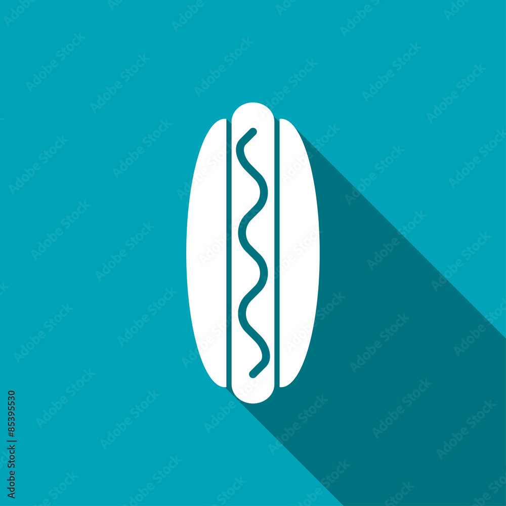 Vector hot dog icon. Food icon. Eps10 Vector hot dog icon. Food icon. Eps10