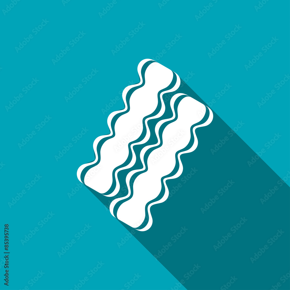 Vector bacon icon. Food icon. Eps10 Vector bacon icon. Food icon. Eps10