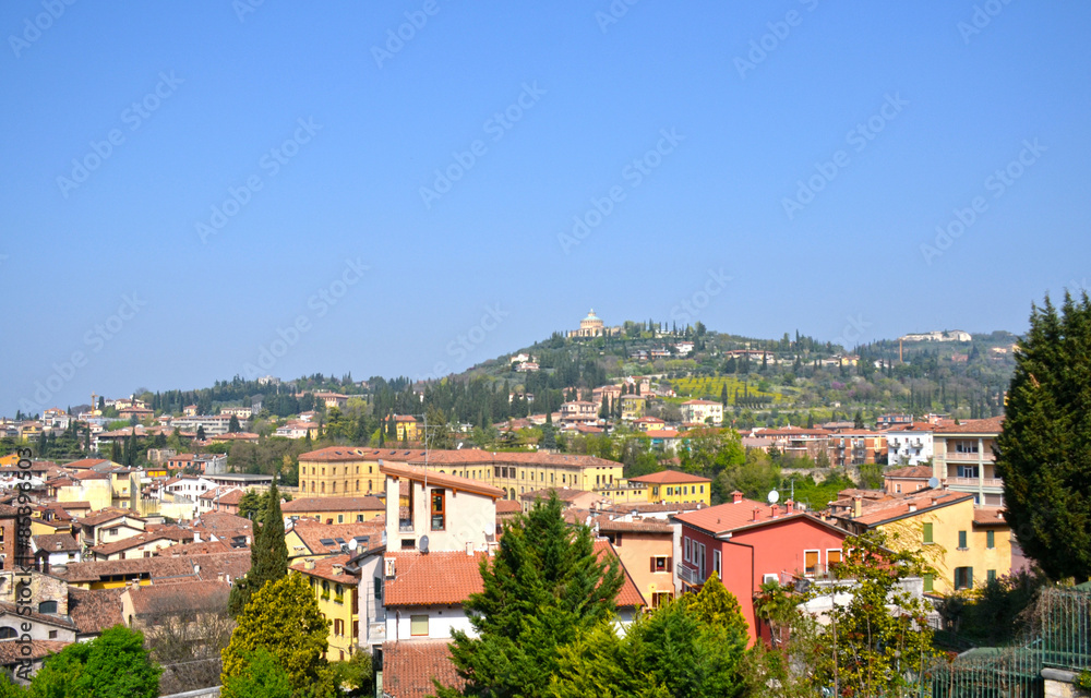Panorama of the beautiful city of Verona, Italy