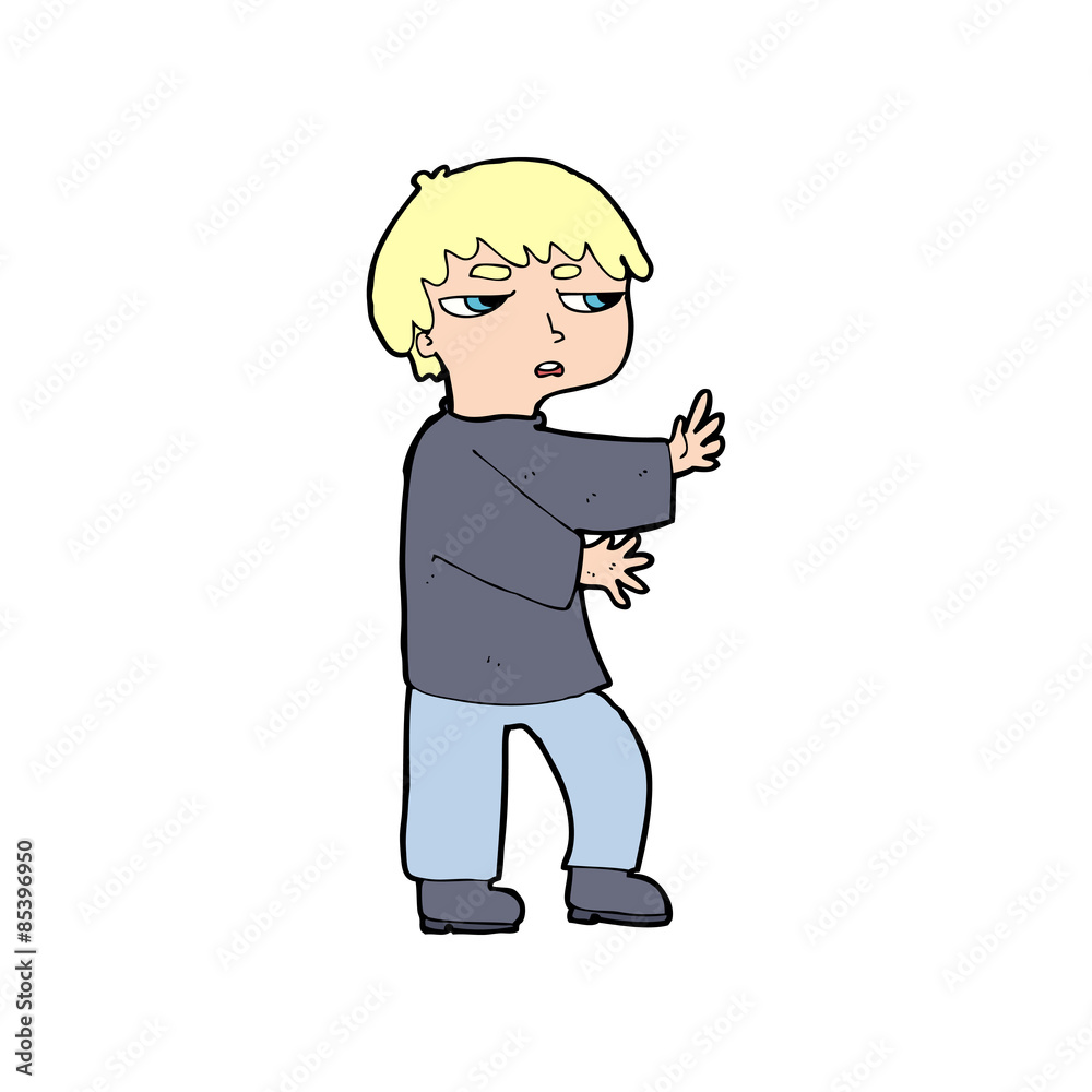 Fototapeta premium cartoon man gesturing