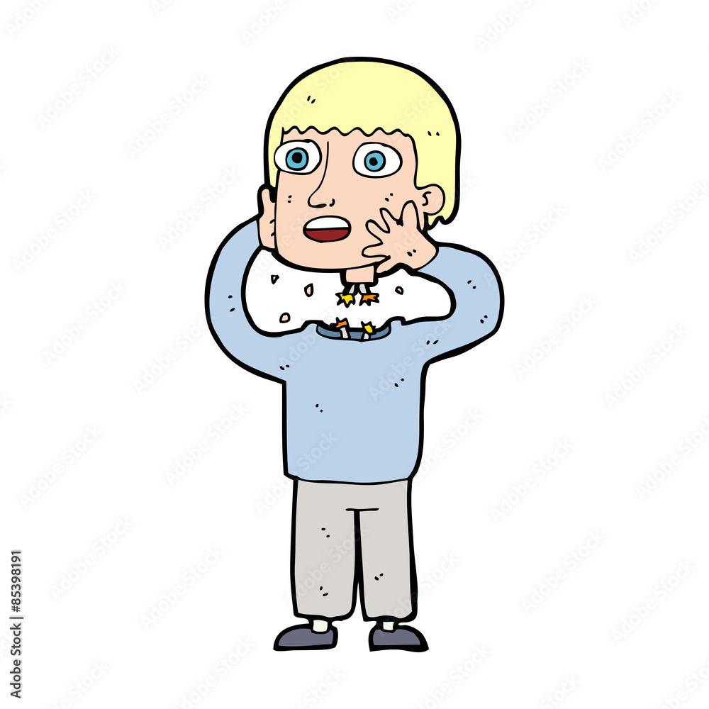 Obraz premium cartoon secret robot