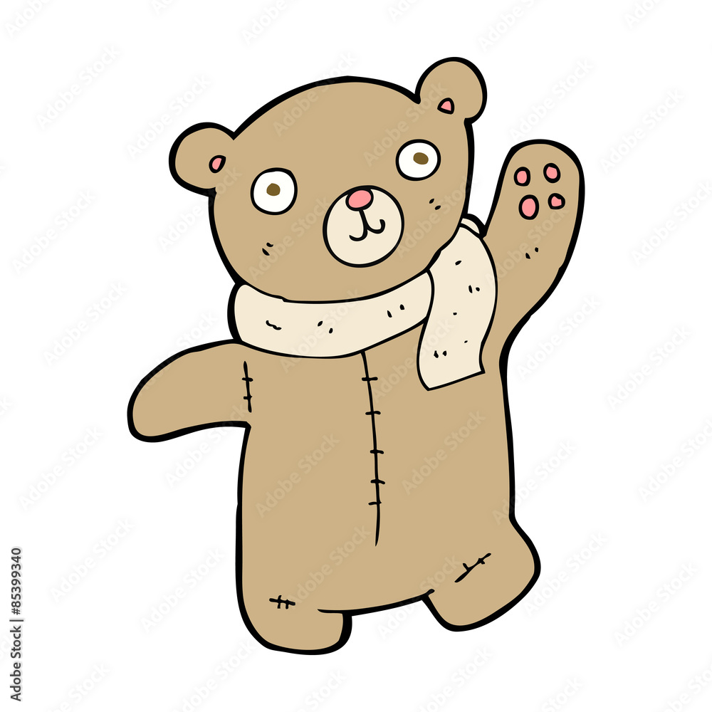 Obraz premium cute cartoon teddy bear