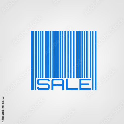 Bar code with sale or discount label