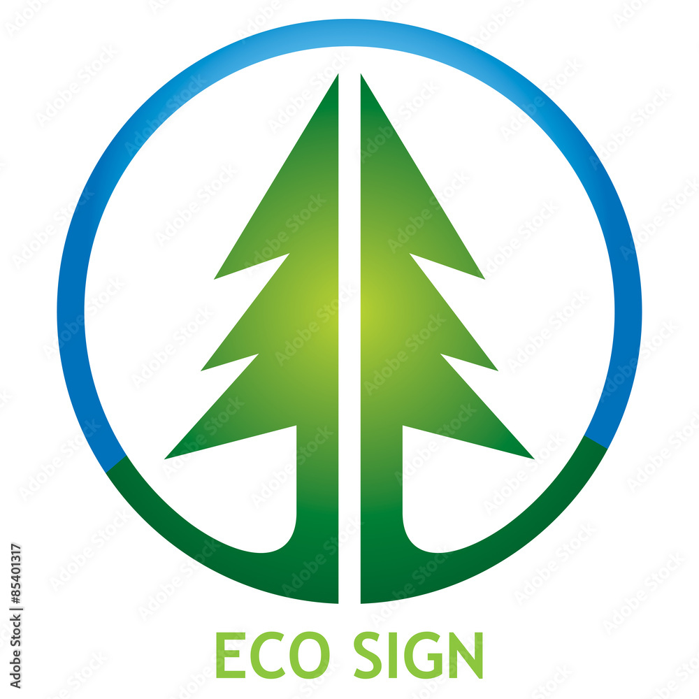 Obraz premium Ecological sign