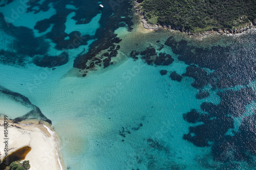 Vista aerea sul mare - Sud Sardegna