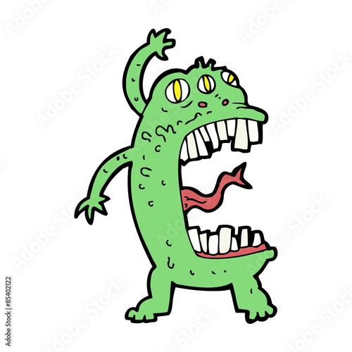 cartoon crazy monster