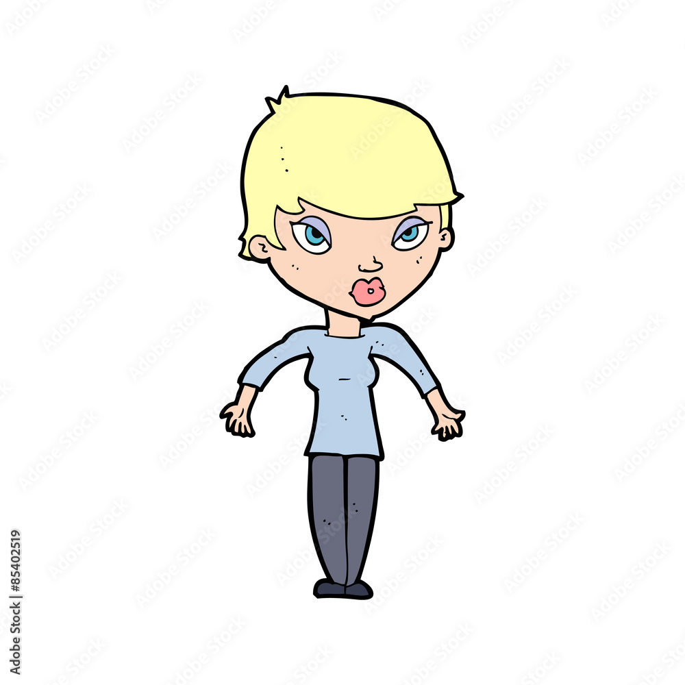 cartoon woman shrugging shoulders cartoon woman shrugging shoulders
