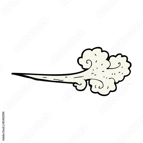 cartoon gust of wind
