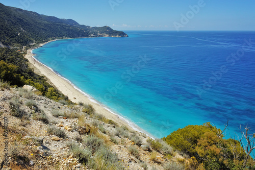 Blue Waters of the ionian sea, near Agios Nikitas Village, Lefkada, Ionian Islands, Greece © Stoyan Haytov