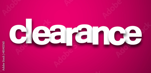 Paper clearance sign.