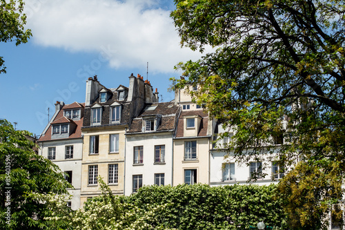 Traditional Paris buildings © mrstam
