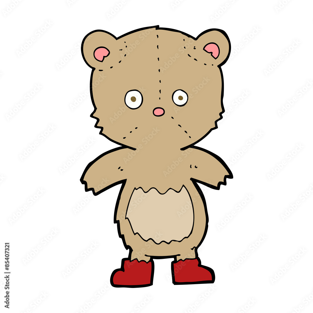 Naklejka premium cartoon teddy bear