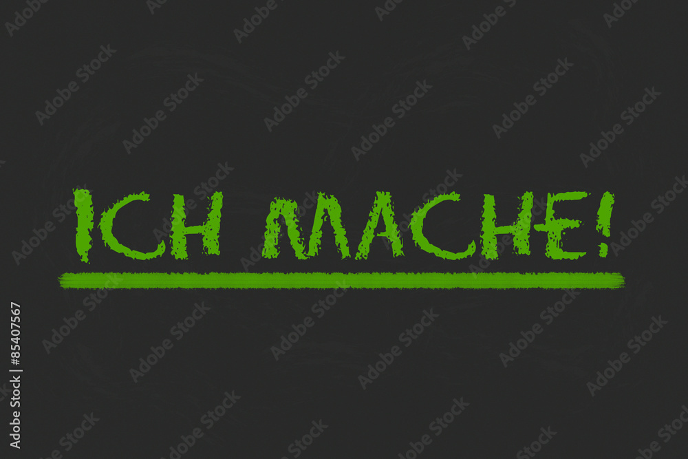 Ich mache Text in grüner Schrift auf einer Tafel Ich mache Text in grüner Schrift auf einer Tafel