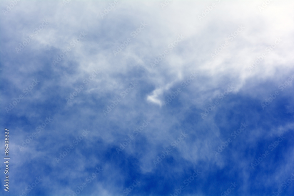 Obraz premium White cloud and blue sky