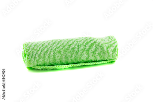 A roll of green towel