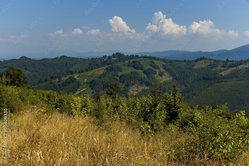 Landscape of Stara planina or Balkan mountain area, Bulgaria  