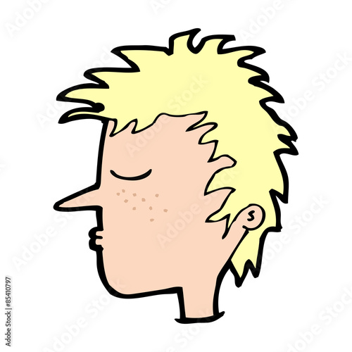 cartoon male face
