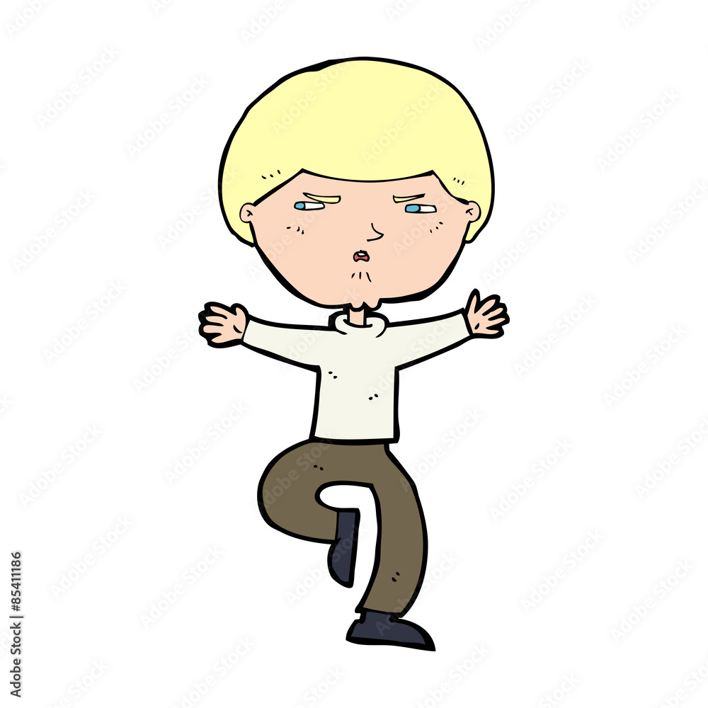 cartoon angry man