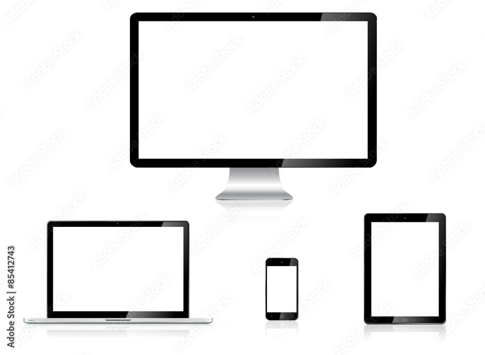 Modern digital tech device collection Modern digital tech device collection