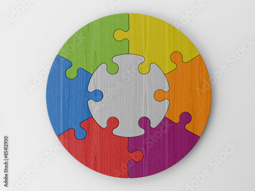 colored puzzle pieces