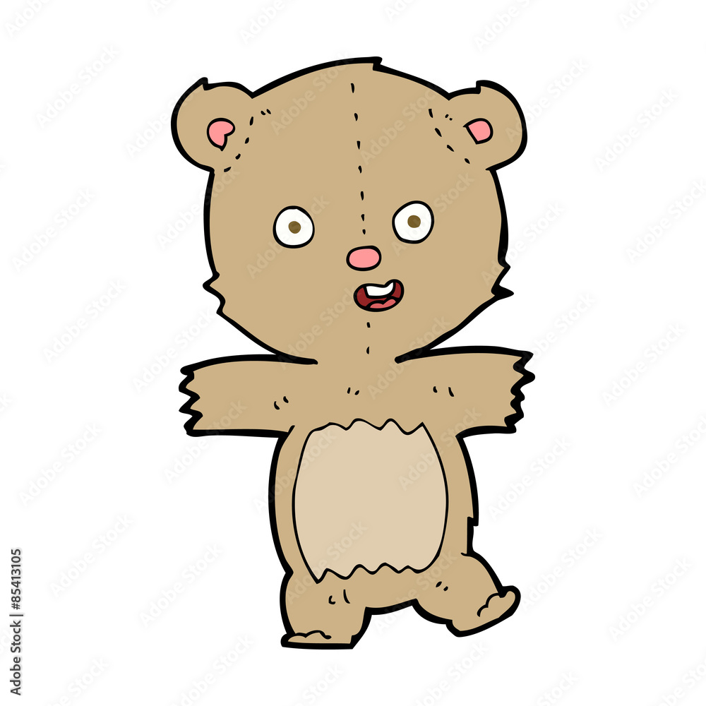 cartoon dancing teddy bear