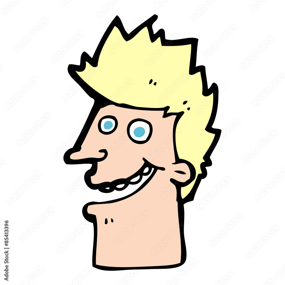cartoon happy man face cartoon happy man face