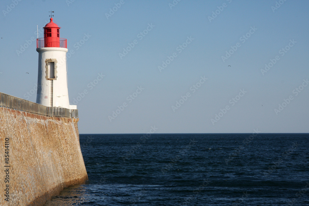 lighthouse at the french coast