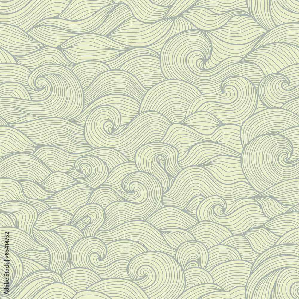 Abstract vector seamless pattern in pastel monochrome tints
