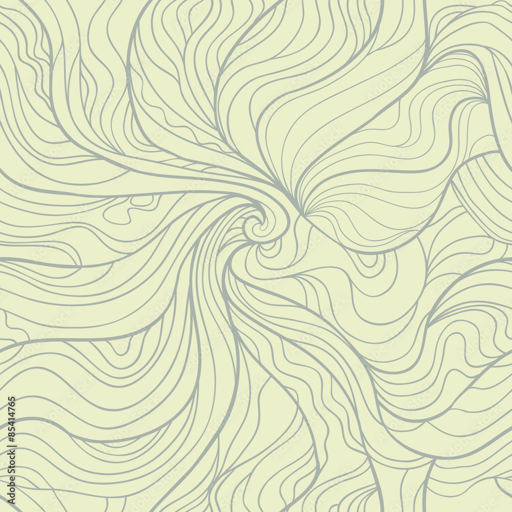 Fototapeta premium Abstract vector seamless pattern. Lace whirlpool. Retro colors.