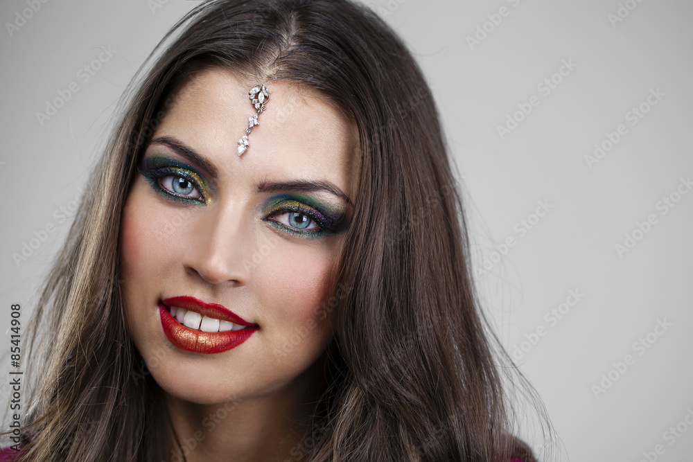 Beauty portrait of young attractive woman Beauty portrait of young attractive woman