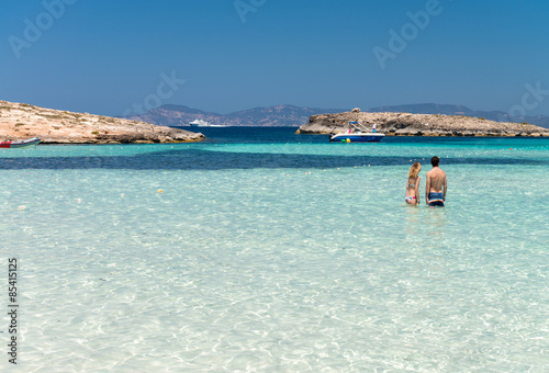 Ses Illetes Beach in Formentera, Spain photo