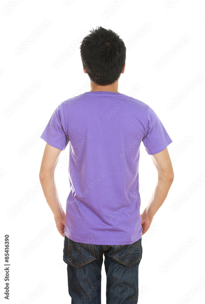 man with blank t-shirt man with blank t-shirt