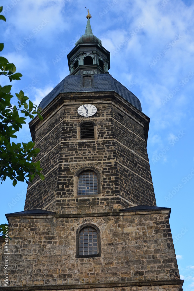 Turm der St.-Johannis-Kirche in Bad Schandau
