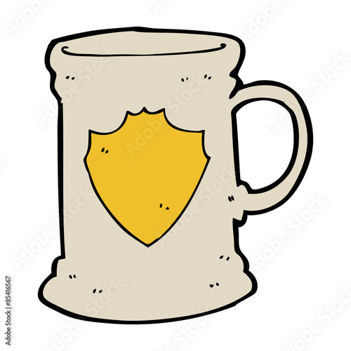 cartoon old tankard