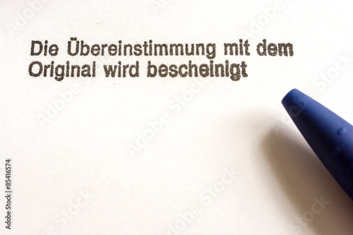 Foto Beglaubigte Abschrift 3
