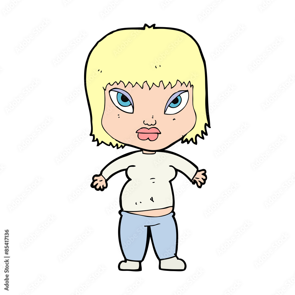 cartoon overweight woman cartoon overweight woman
