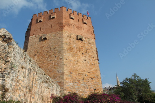 Fototapeta Naklejka Na Ścianę i Meble -  Roter Turm / Alanya, Türkei