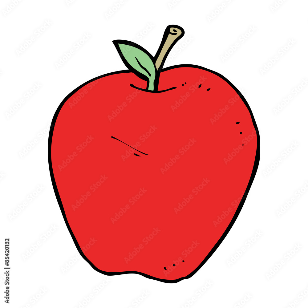 Fototapeta premium cartoon apple