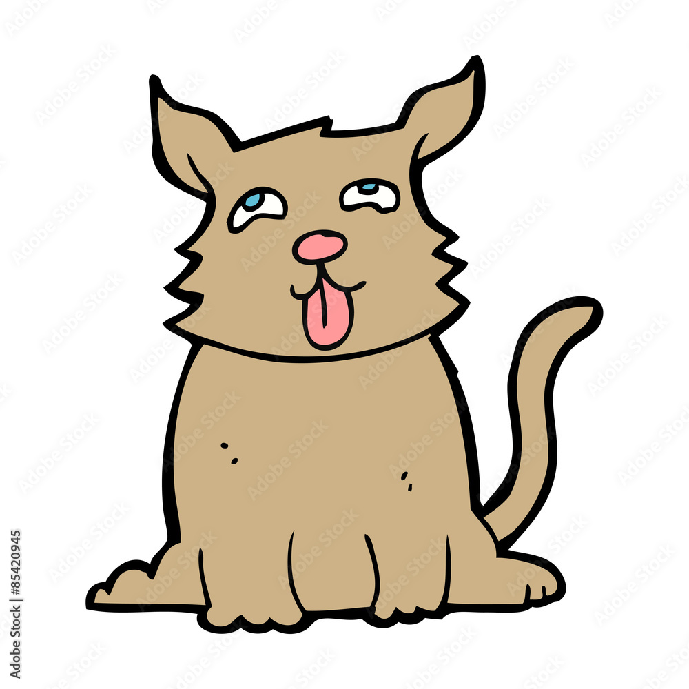 cartoon happy dog cartoon happy dog