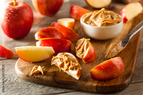Organic Apples and Peanut Butter