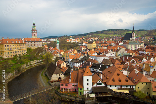 Spring view of Cesky Krumlov. Czech republic