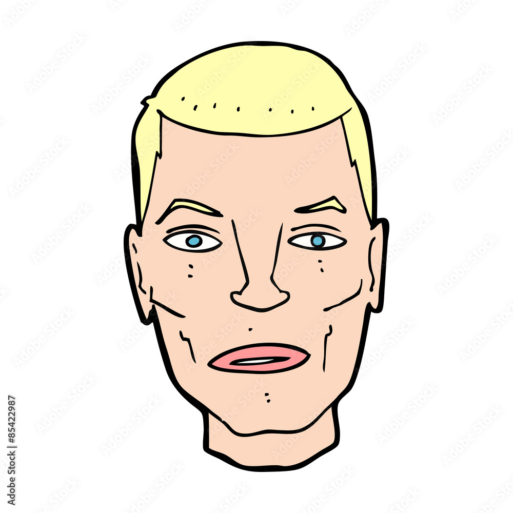 cartoon serious male face cartoon serious male face