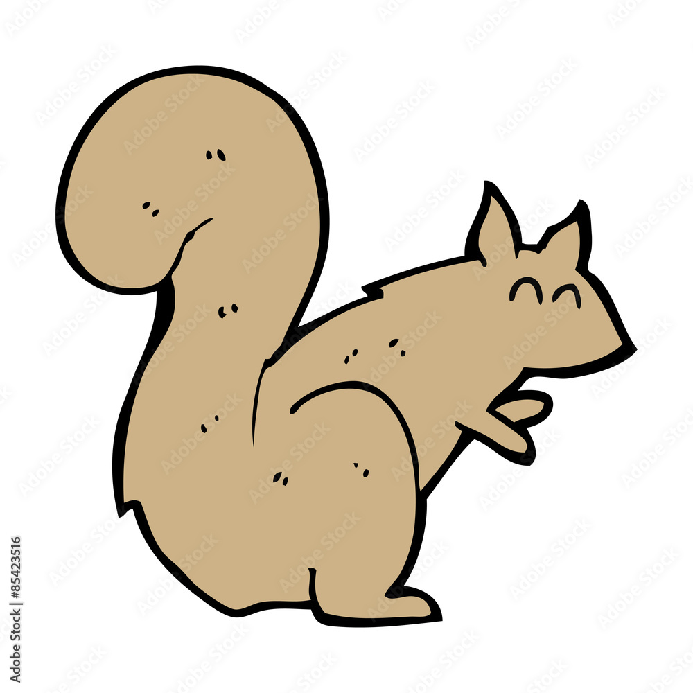 Fototapeta premium cartoon squirrel