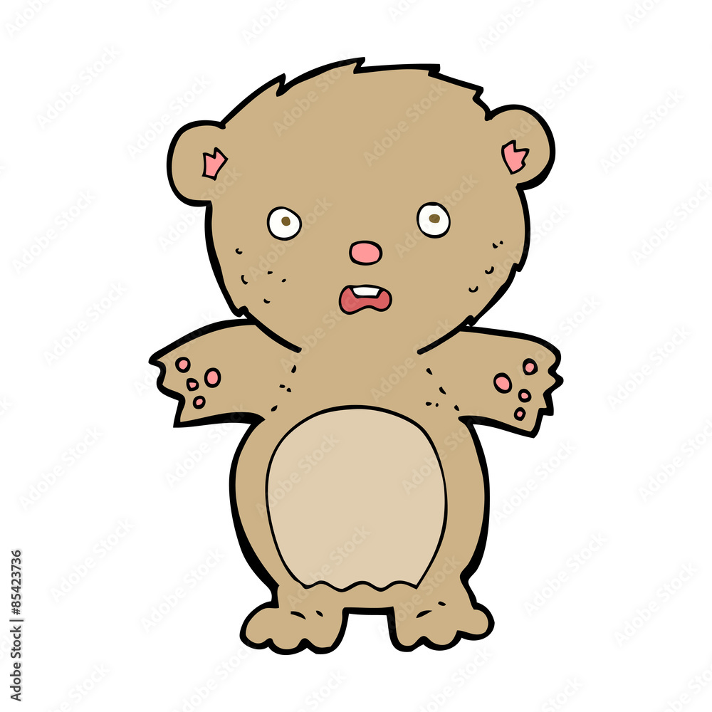 frightened teddy bear cartoon frightened teddy bear cartoon