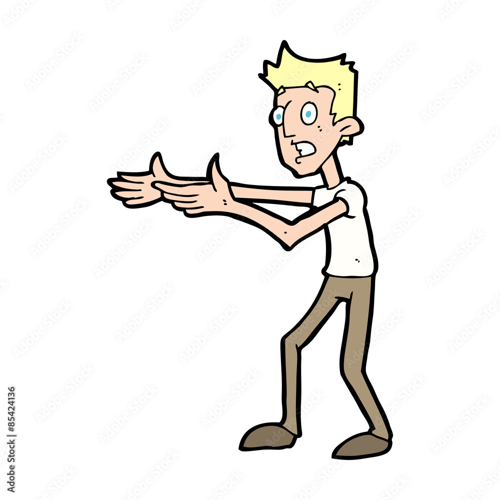 cartoon man desperately explaining cartoon man desperately explaining